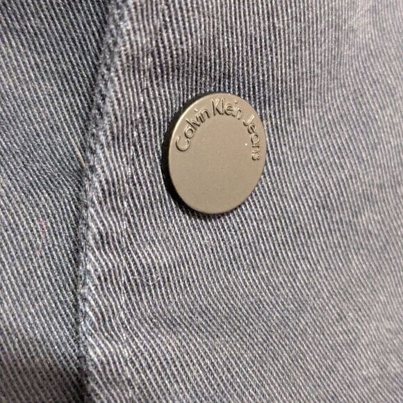 Calvin Klein cotton shacket shirt jacket field shacket jacket utility size M @P - Picture 10 of 12